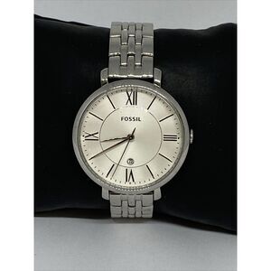 Fossil ES3433 Women Stainless Steel Analog Silver Dial Quartz Wrist Watch QB550